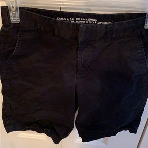 Black Khaki Bermuda Shorts from GAP.